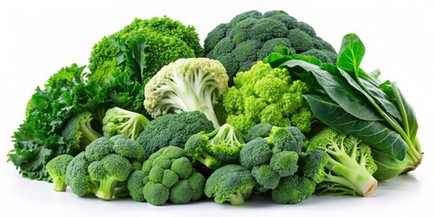 Broccoli and Kale Harvest, Green Vegetables, Healthy Eating, Fresh Produce, Nutrition  , broccoli, kale, vegetables, nutrition