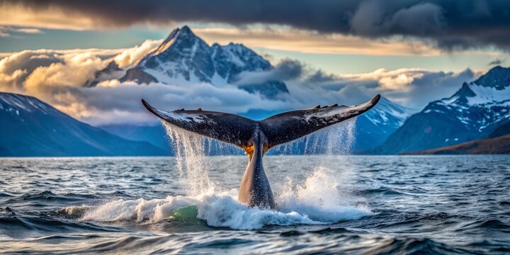 Cola de ballena, ballena austra, ballena, puerto madryn argentina , chubut
