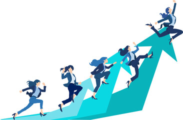 ビジネスにおけるロードマップのイラスト