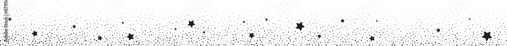 Poster magic decorative border with celestial stars. shiny minimal frame with sparks. abstract simple cosmi