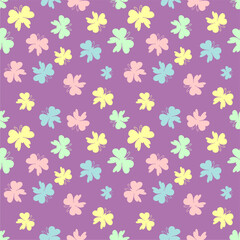 Seamless vector illustration print pattern background wallpaper with butterflies summer spring for textile, paper, pack etc 