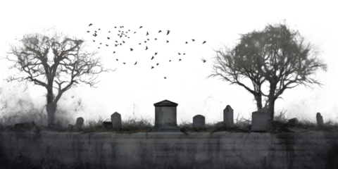 PNG Impression lock of birds perched in the cemetery tombstone outdoors flock.