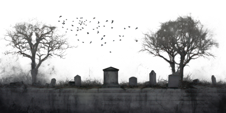 PNG Impression lock of birds perched in the cemetery tombstone outdoors flock.