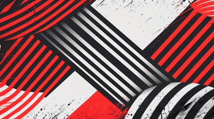 Obraz premium Stripe patterns in graphic design create a distinctive look. Varying line widths and colors add visual interest.