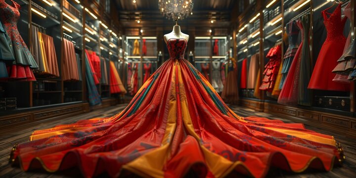 Women's fashion design studio banner for custom clothing talent.