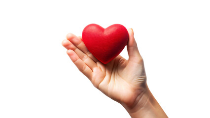 Hands holding heart symbolizes love and care in a romantic gesture