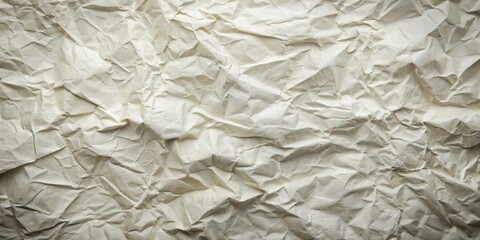 Fototapeta premium Wrinkled Paper Texture, Abstract, White, Background, Grunge