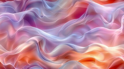 Obraz premium Abstract Background with Wavy Purple, Pink and Orange Tones