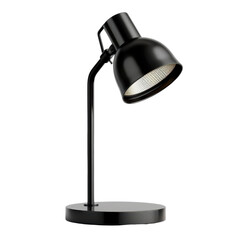 Sleek black desk lamp with a modern design, perfect for illuminating workspaces and adding a touch of elegance to any room decor.
