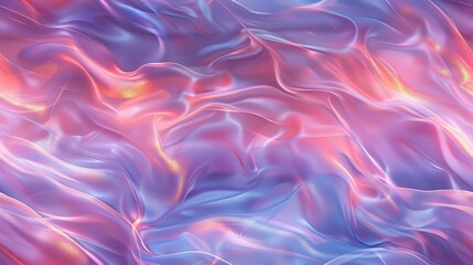 Fototapeta premium Abstract 3D Wavy Pink and Blue Background