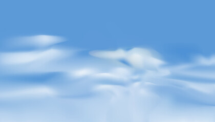 Fototapeta premium Blue sky background with white clouds