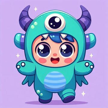 Tiny Beast in Hooded Jumpsuit