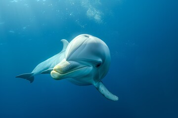Obraz premium curious dolphin