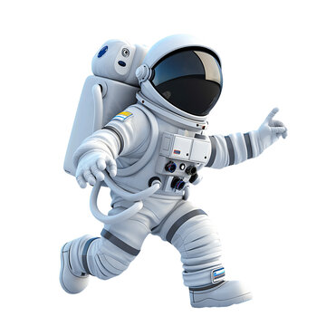 recommend clip art: Cute 3D Space Explorer Isolated