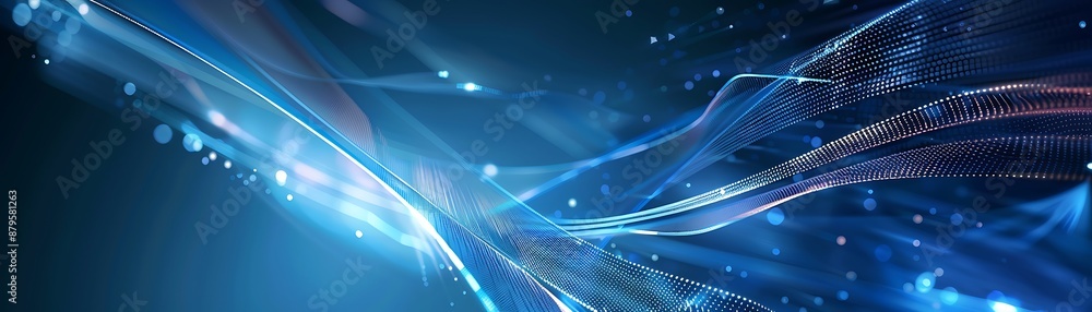 Poster modern digital abstract 3d background. can be used in the description of network abilities, technolo