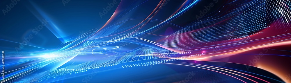 Aufkleber modern digital abstract 3d background. can be used in the description of network abilities, technolo