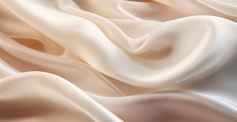 Obraz premium Gently beige and pink silk. or use as an illustration or background in a design.