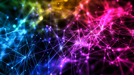 Fototapeta premium background connected line for internet or networking