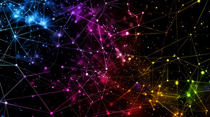 Fototapeta premium background connected line for internet or networking