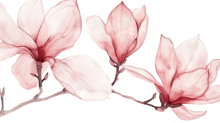 Delicate Magnolia Blooms