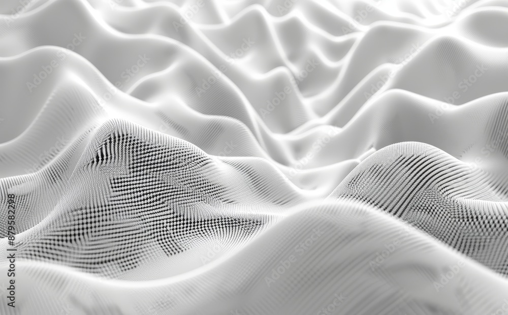 Poster render of abstract detailed shape. dynamic futuristic background.
