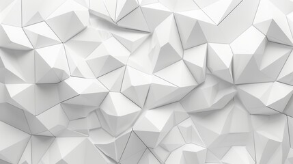 Fototapeta premium An image of a white background with triangles. 3D image and rendering in 3D.