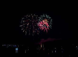  Beautiful fireworks in the night sky #43