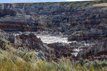 Image of Hell's Half Acre in Powder River, Wyoming during summer