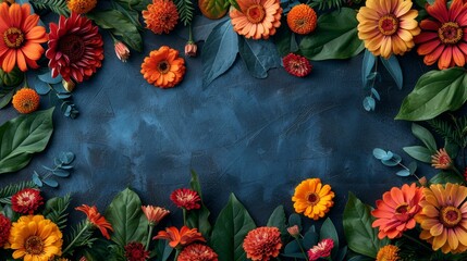Autumn Flowers Background Image, 6K Pixels