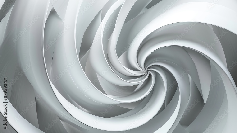 Poster the scene is composed of a 3d render with an abstract white geometric background, minimal flat lay, 