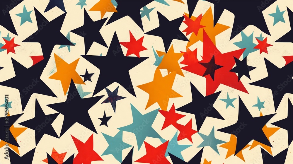 Poster star patterns are vital in graphic design, adding visual interest, focal points, and harmony to proj