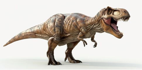 Fototapeta premium An isolated tyrannosaurus rex on a transparent background.