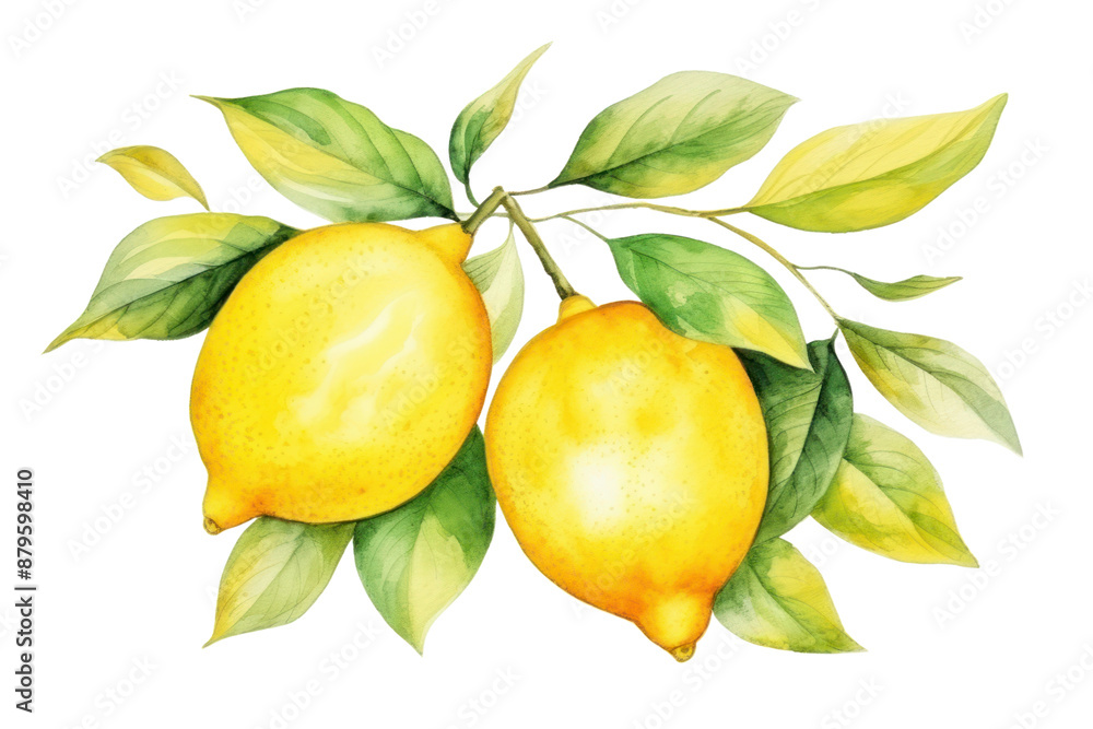 Wall mural png lemon fruit plant food.