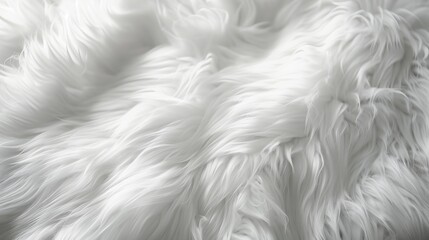 Obraz premium Abstract background wallpaper design with white fur texture; soft focus and blur concept