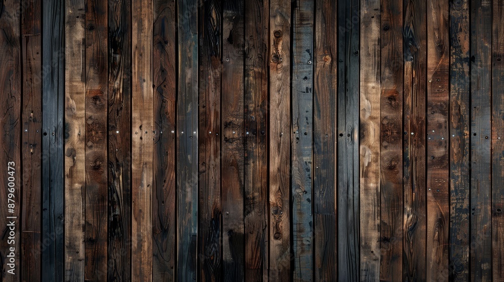 Poster wood texture background with a beautiful dark pattern from a natural tree.