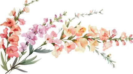 Naklejka premium Watercolor Floral Arrangement