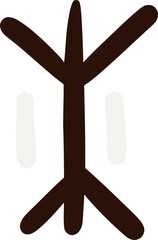 abstract african art shapes Tribal doodle decoration ethnic shapes