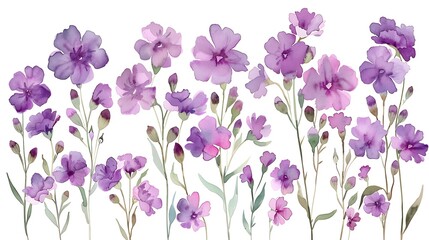 Delicate Watercolor Floral Illustration