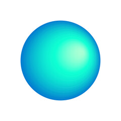 Vector sphere with gradients for for game, icon, package design, logo, mobile, ui, web, education. 3D ball on a white background. Spherical shape illustration