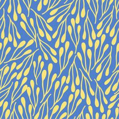 Abstract summer artistic illustration pattern. Creative collage contemporary seamless pattern.