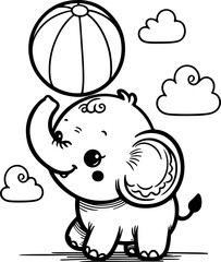 coloring book, line, outline