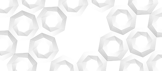 white hexagon geometric abstract transparent background. vector gradient gray line abstract pattern Transparent monochrome striped texture, seamless pattern, modern stylish texture.