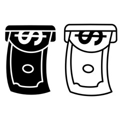 atm cash icon from general collection. Thin linear atm cash, atm, cash outline icon isolated on white background. Line vector atm cash sign, symbol for web and mobile