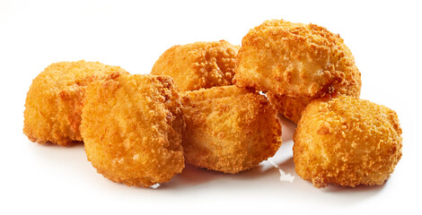 fried fish fillet nuggets
