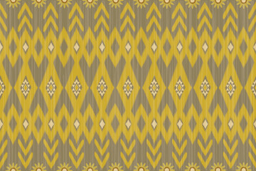 Navajo tribal vector seamless pattern. Native American ornament. Ethnic South Western decor style. Ikat Boho geometric ornament. Vector seamless pattern. Mexican blanket, rug. Woven carpet