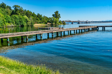 Naklejka premium Seattle Lake Pier