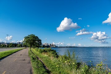 Lake Monona and the Wisconsin State Capitol Building and the Surrounding Madison Area