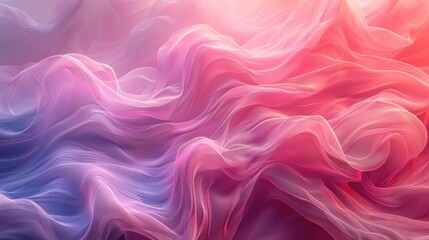 Fototapeta premium Abstract background with flowing gradients of pink, purple, and red textures, creating a soft and fluid artistic visual effect.