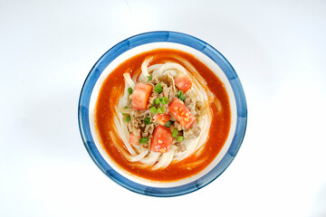 Seafood Udon Noodles，beef Udon，curry Udon， Japanese cuisine: cold shabu-shabu udon