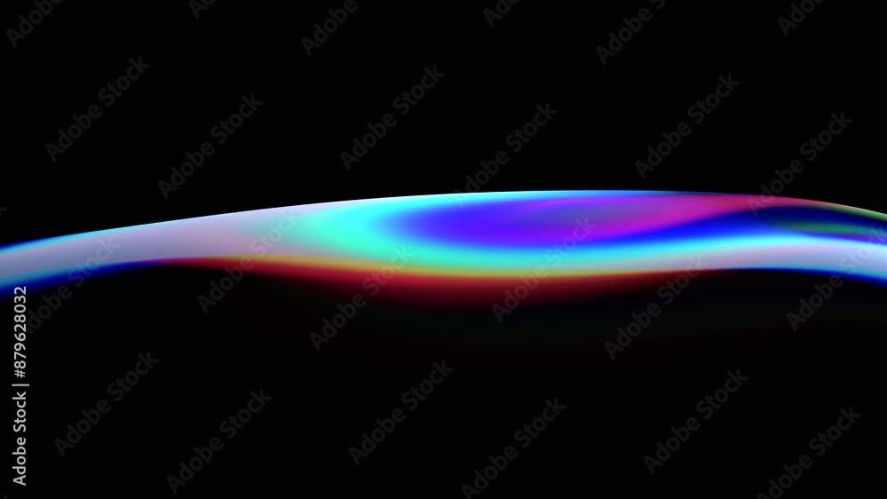 Poster abstract animation, background with color refraction effect, 4k seamless looped video, 3d render